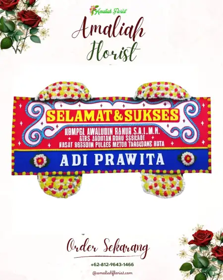 Papan Bunga Ucapan Selamat Pisangan
